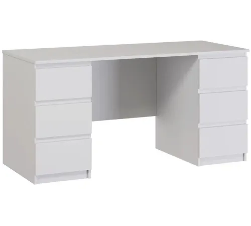 Стол Mio Tesoro Кастор 6 ящиков 151x65 2.03.06.040.1 белый