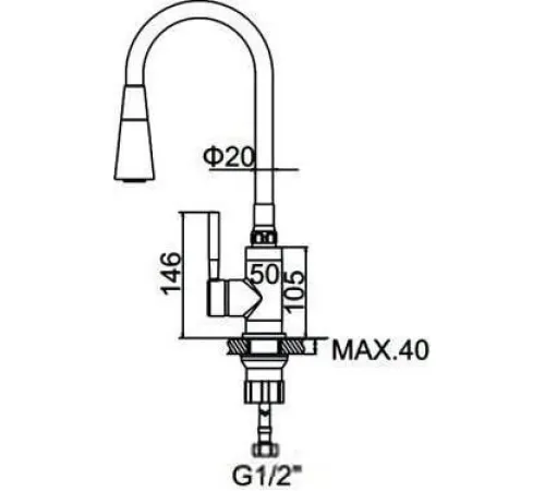 Смеситель Ledeme L4199 хром