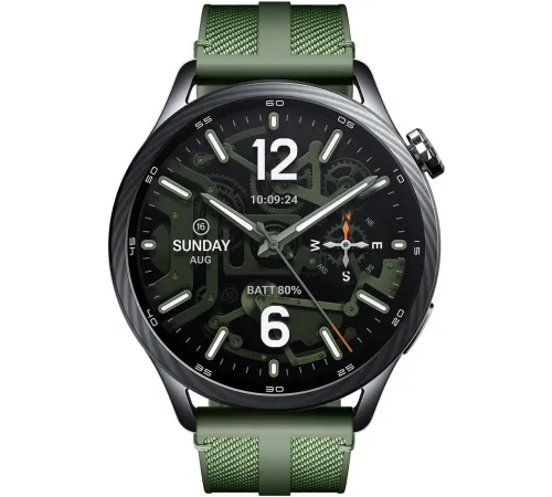 Умные часы Xiaomi Watch S5 46 мм зеленый джунгли, международная версия