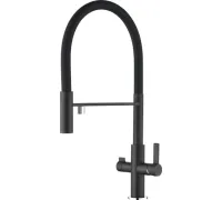 Смеситель ZorG Soifos Premium Brass черный