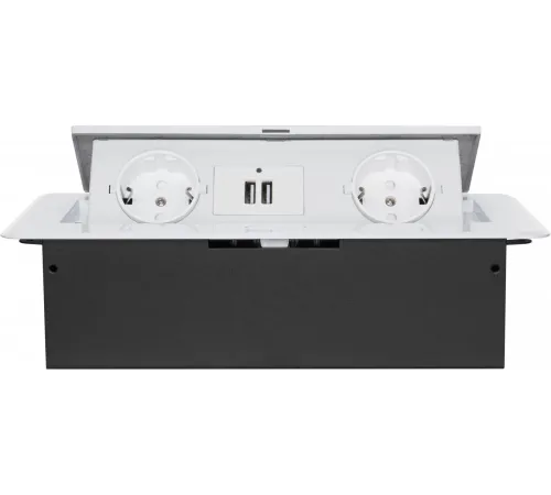 Сетевой фильтр CACTUS CS-SOCKET-EU/USBA-WH