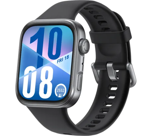 Умные часы Huawei Watch FIT 4 черный, с черным силиконовым ремешком, международная версия