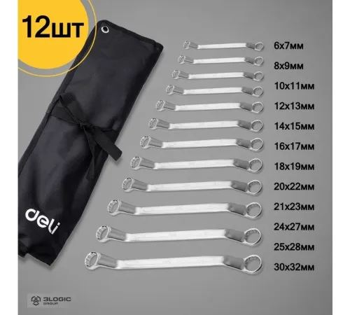 Набор ключей Deli DL150012A 12 предметов
