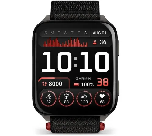 Умные часы Garmin Venu X1 титановый/черный
