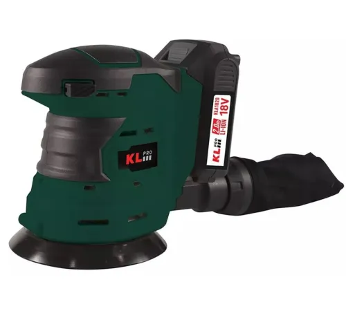 Эксцентриковая шлифмашина KLPRO KLEZ18-50 с 2-мя АКБ