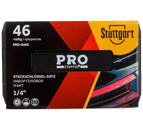 Набор трещотка с головками и битами PRO Startul Stuttgart PRO-046S 46 предметов