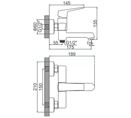 Смеситель Ledeme L3181B