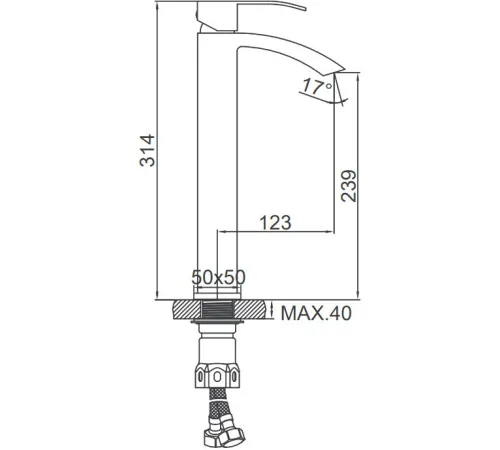 Смеситель Ledeme L1155-15