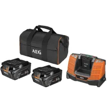 Аккумулятор с зарядным устройством AEG Powertools SETLL1850SHD 4935478945 2x18В/5 Ah + 18В, сумка