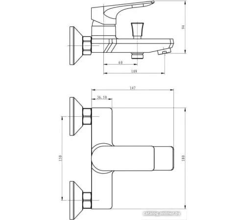 Смеситель Esko Eiger EG 54 w/a