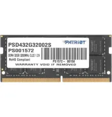Оперативная память Patriot Signature Line 32GB DDR4 SODIMM PSD432G32002S