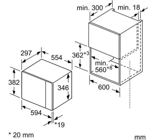 Микроволновая печь Bosch BFL524MS0