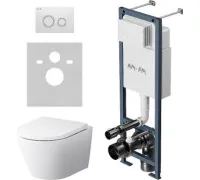 Унитаз подвесной AM.PM ErgoFit Sense FlashClean IS110101.741701 с сиденьем