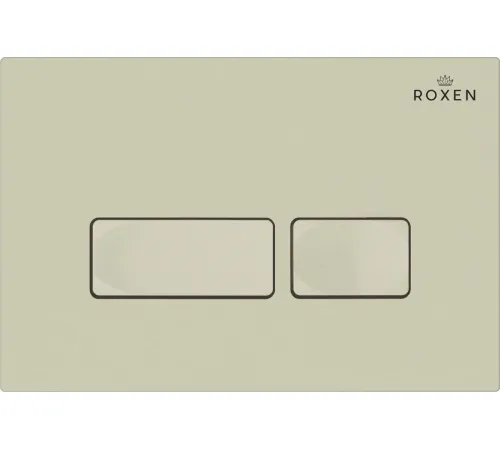 Унитаз подвесной Roxen Royal Matt в комплекте с инсталляцией StounFix Dual Fresh 6 в 1 968222 кнопка: пастель бежевый
