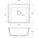 Кухонная мойка GranFest GF-V-580 бежевый