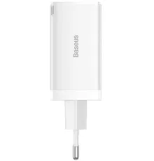 Сетевое зарядное Baseus GaN5 Pro Fast Charger 2C+U 65W белый