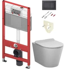 Унитаз подвесной AM.PM Sunny Flashclean C85C1701SC + TECE 9400414