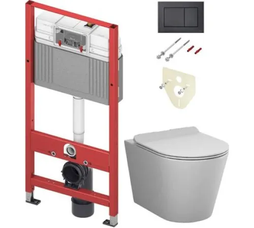 Унитаз подвесной AM.PM Sunny Flashclean C85C1701SC + TECE 9400414