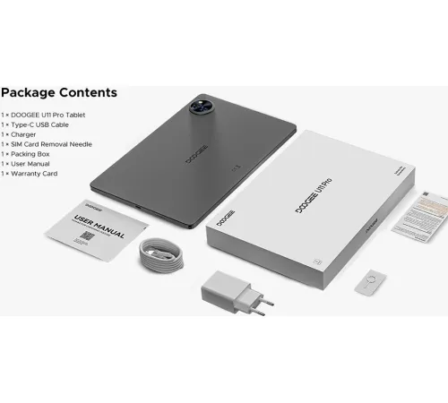 Планшет Doogee U11 Pro 6GB/256GB черный