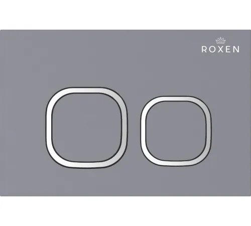 Унитаз подвесной Roxen Vine Tornado в комплекте с инсталляцией StounFix Dual Fresh 6 в 1 979019 кнопка: серый гранит
