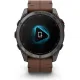 Умные часы Garmin Fenix 8 Pro 51 мм карбоновый серый, коричневый кожаный ремешок