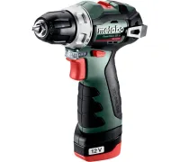 Дрель-шуруповерт Metabo PowerMaxx BS BL 601721500 с 2-мя АКБ, кейс