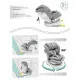 Детское автокресло Amarobaby Champion Isofix AMARO-2008CH-Se серый