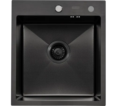 Кухонная мойка ARFEKA ECO AR 450*500 BLACK PVD NANO DECOR