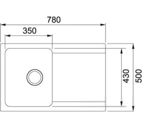 Кухонная мойка Franke Orion OID 611-78 оникс [114.0443.359]