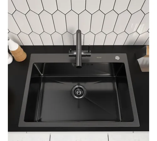 Кухонная мойка ARFEKA ECO AR 700*500 BLACK PVD NANO