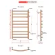 Полотенцесушитель Fincopper FCB 90х50 черный