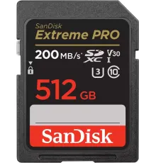 Карта памяти SanDisk Extreme PRO SDXC SDSDXXD-512G-GN4IN 512GB