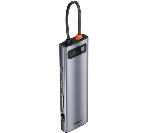 Док-станция Baseus Metal Gleam Series 11-in-1 Multifunctional HUB Type-C Hub Docking Station CAHUB-CT0G