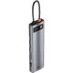 Док-станция Baseus Metal Gleam Series 11-in-1 Multifunctional HUB Type-C Hub Docking Station CAHUB-CT0G