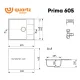 Кухонная мойка Ulgran QUARTZ Prima 605-07 уголь