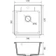 Кухонная мойка GranFest Urban GF-UR-245 белый