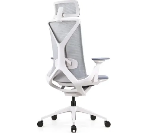 Офисное кресло SitZone E-YR-001A-P1-WH сетка/ткань, серый