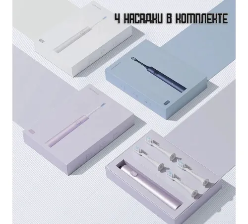 Электрическая зубная щетка Xiaomi Electric Toothbrush T302 MES608 международная версия, серебристый