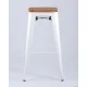 Табурет Stool Group TOLIX WOOD барный белый глянцевый