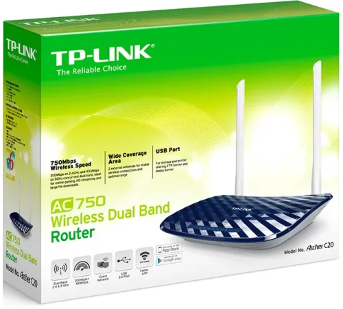 Wi-Fi роутер TP-Link Archer C20 V1