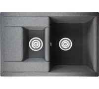 Кухонная мойка Berge BR-7612 графит матовый