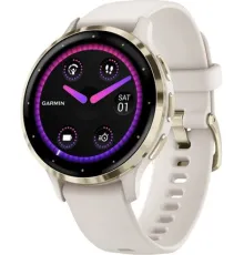 Умные часы Garmin Venu 3S слоновая кость, с силиконовым ремешком