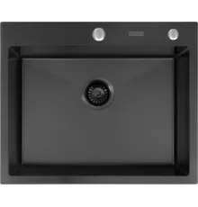 Кухонная мойка ARFEKA Eco AR 600*500 Black PVD Nano