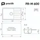 Кухонная мойка Practik PR-M 600-002 слоновая кость
