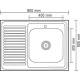 Кухонная мойка Ledeme L68060-R