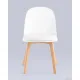 Стул Stool Group Fog с подушкой SL-7022DM белый, деревянные ножки