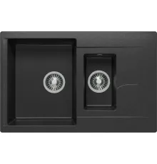 Кухонная мойка Polygran Brig-770 черный 16