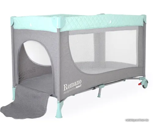 Манеж-кровать Rant Romano RP100 grey/green