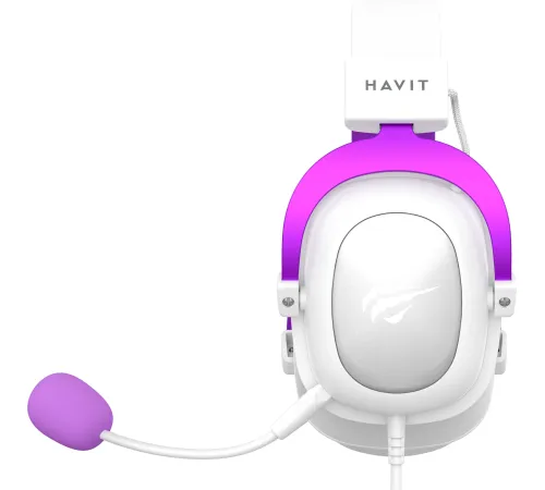 Наушники Havit Gamenote H2002d белый/фиолетовый