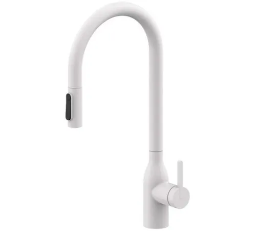 Смеситель Paulmark Iniversal Un213880-WH белый/белый матовый